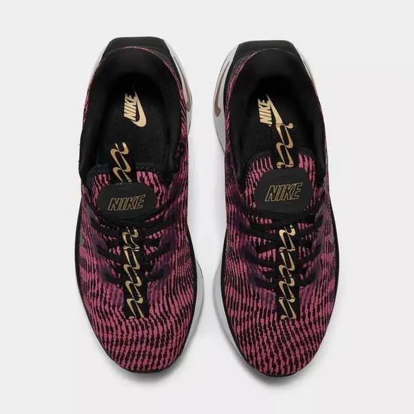 Women's NIKE MOTIVA Running Shoes - Black/Fireberry-Metallic Gold - Picture 8 of 12